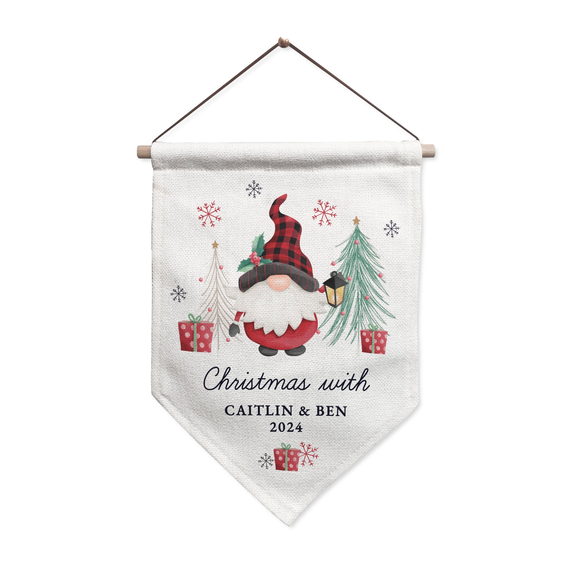 Personalised Gonk Hanging Pendant Christmas Decoration - MK&JD Gifts