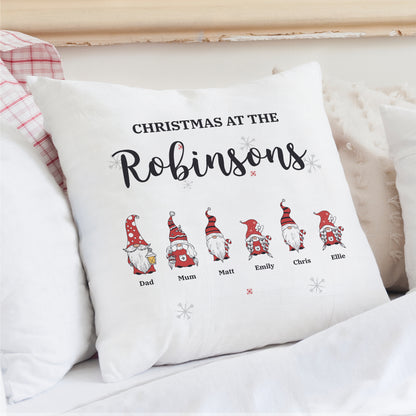 Personalised Gonk Family Christmas Cushion - MK&JD Gifts