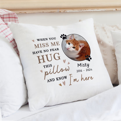 Personalised Memorial Pet Photo Upload Cushion - MK&JD Gifts
