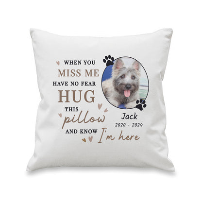 Personalised Memorial Pet Photo Upload Cushion - MK&JD Gifts
