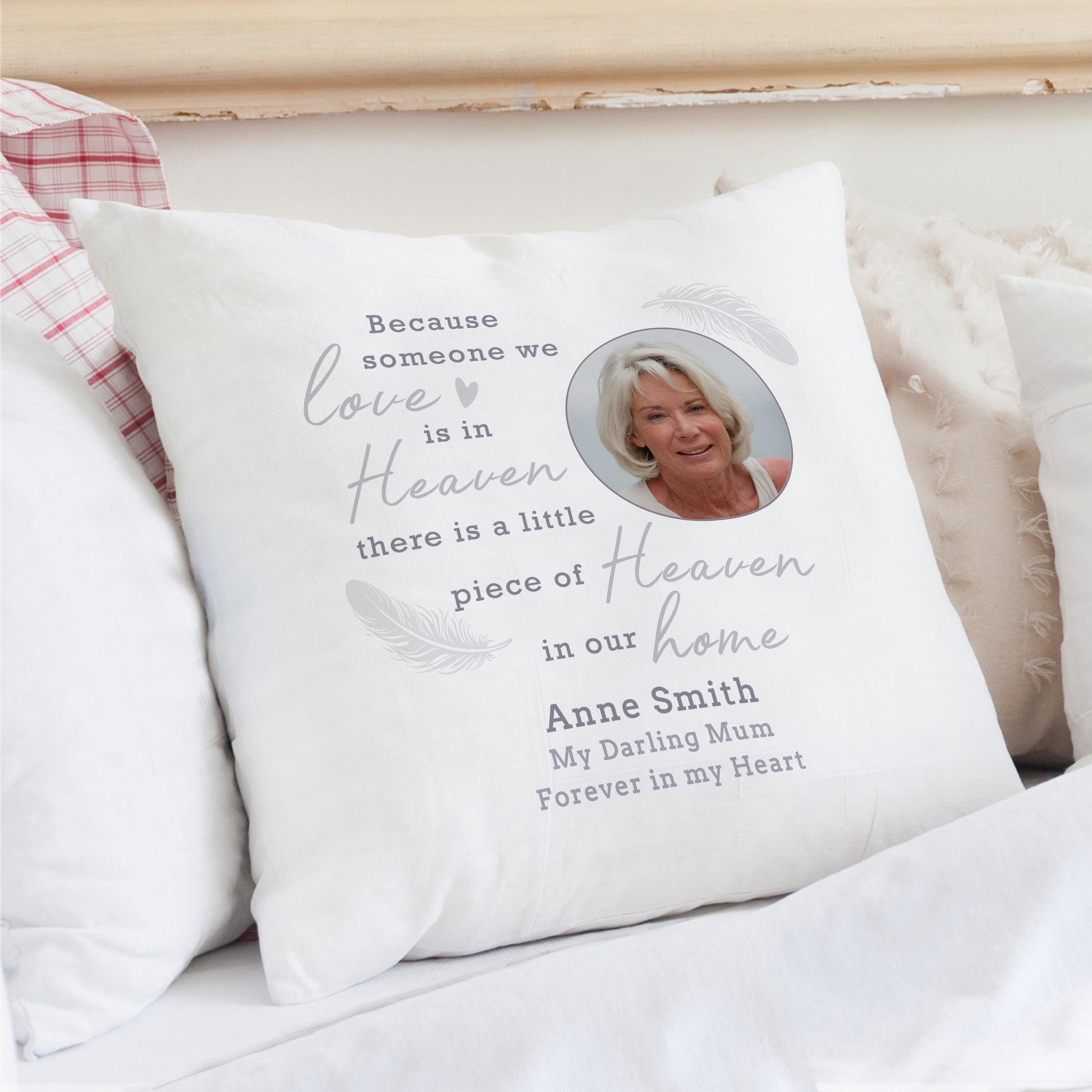 Personalised Memorial Photo Upload Cushion - MK&JD Gifts