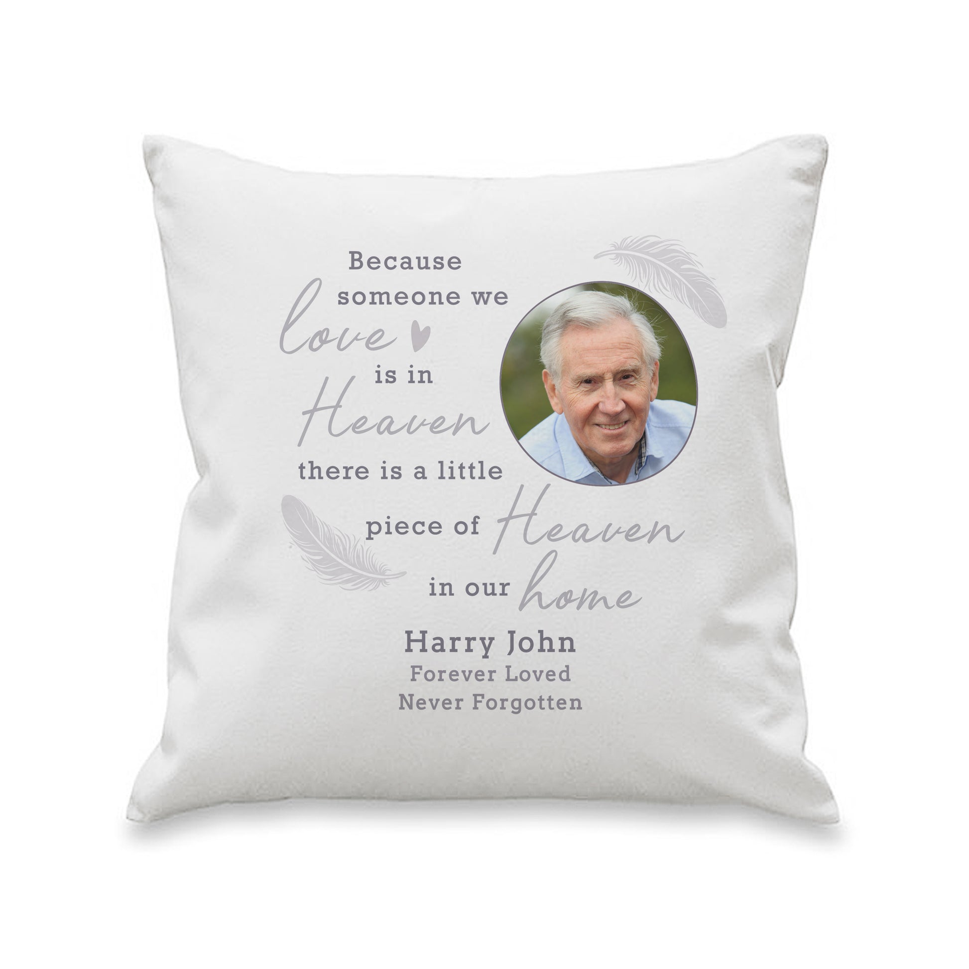 Personalised Memorial Photo Upload Cushion - MK&JD Gifts