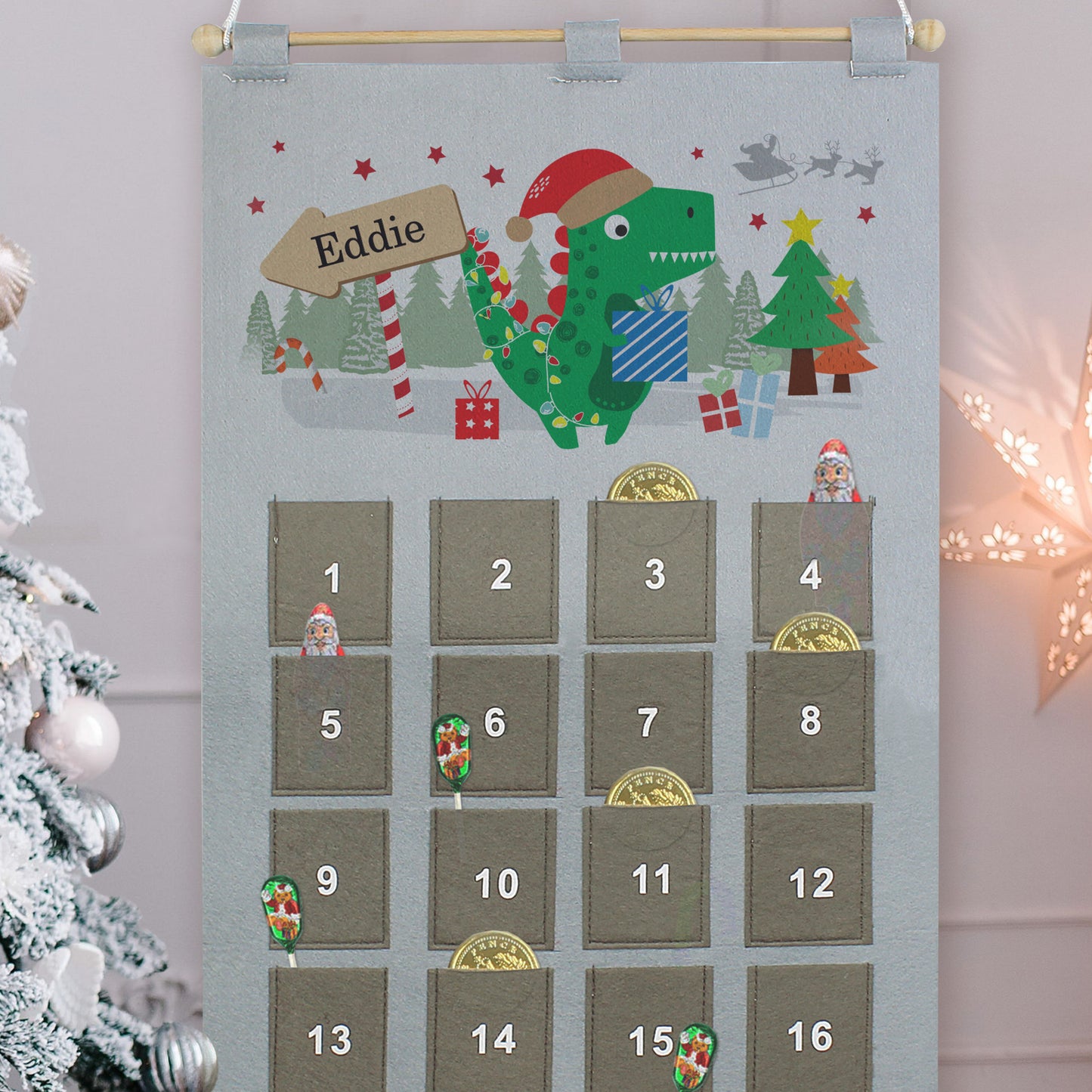 Personalised Dinosaur Advent Calendar - MK&JD Gifts