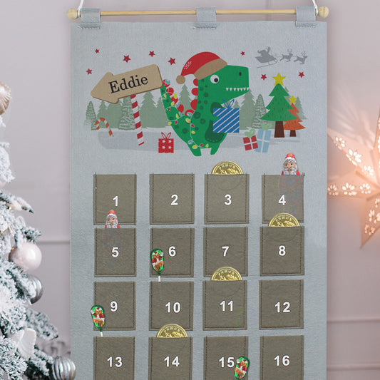 Personalised Dinosaur Advent Calendar - MK&JD Gifts