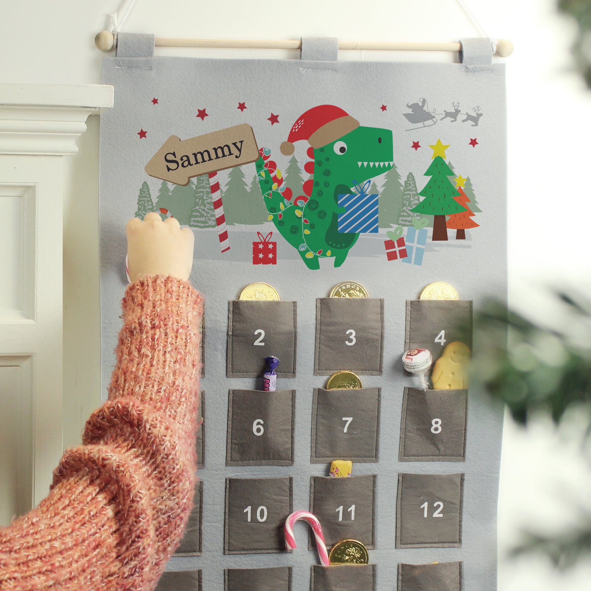 Personalised Dinosaur Advent Calendar - MK&JD Gifts