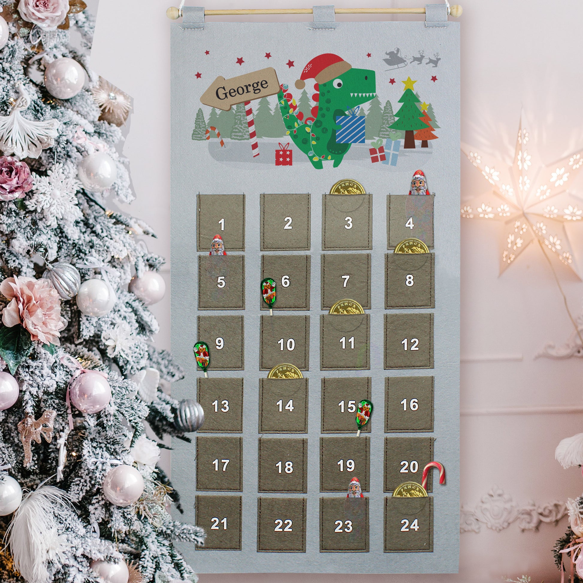 Personalised Dinosaur Advent Calendar - MK&JD Gifts