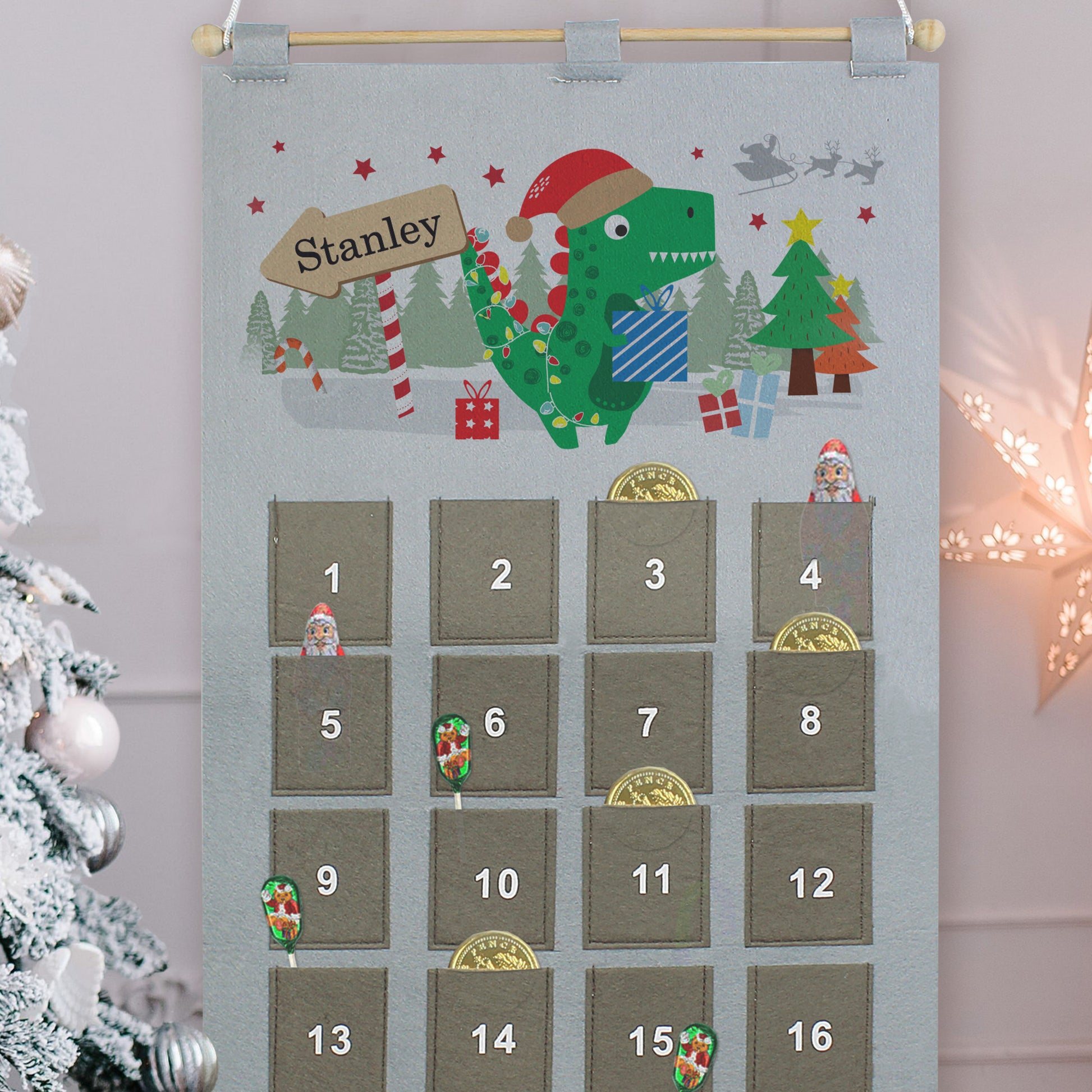 Personalised Dinosaur Advent Calendar - MK&JD Gifts