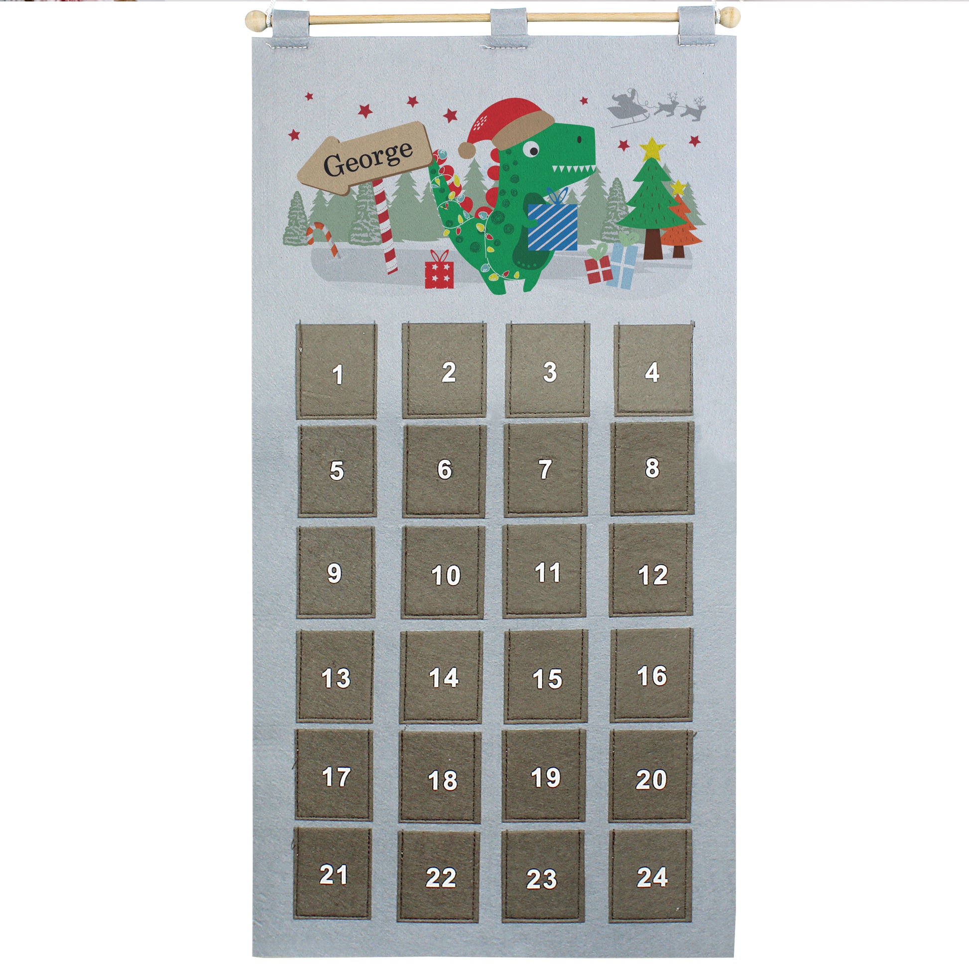 Personalised Dinosaur Advent Calendar - MK&JD Gifts
