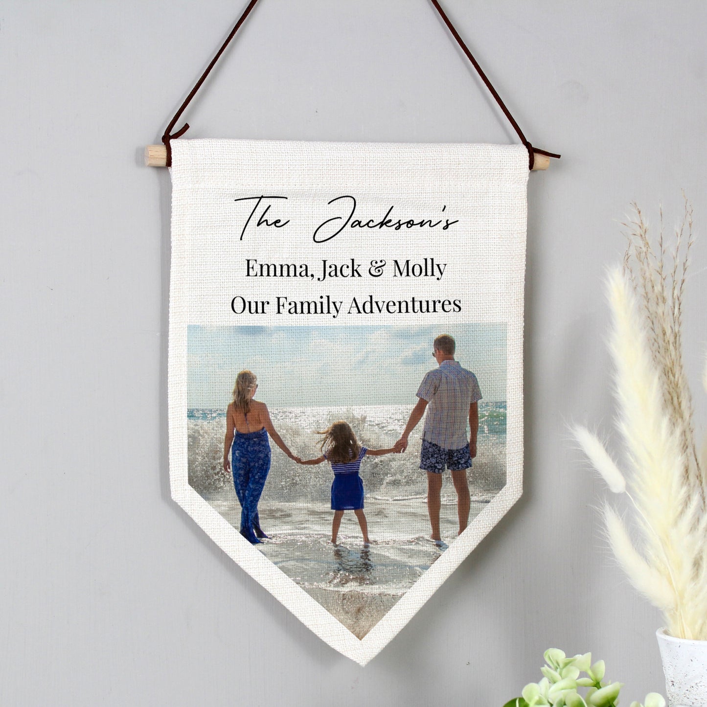 Personalised Photo Upload Banner Wall Art