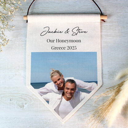 Personalised Photo Upload Banner Wall Art