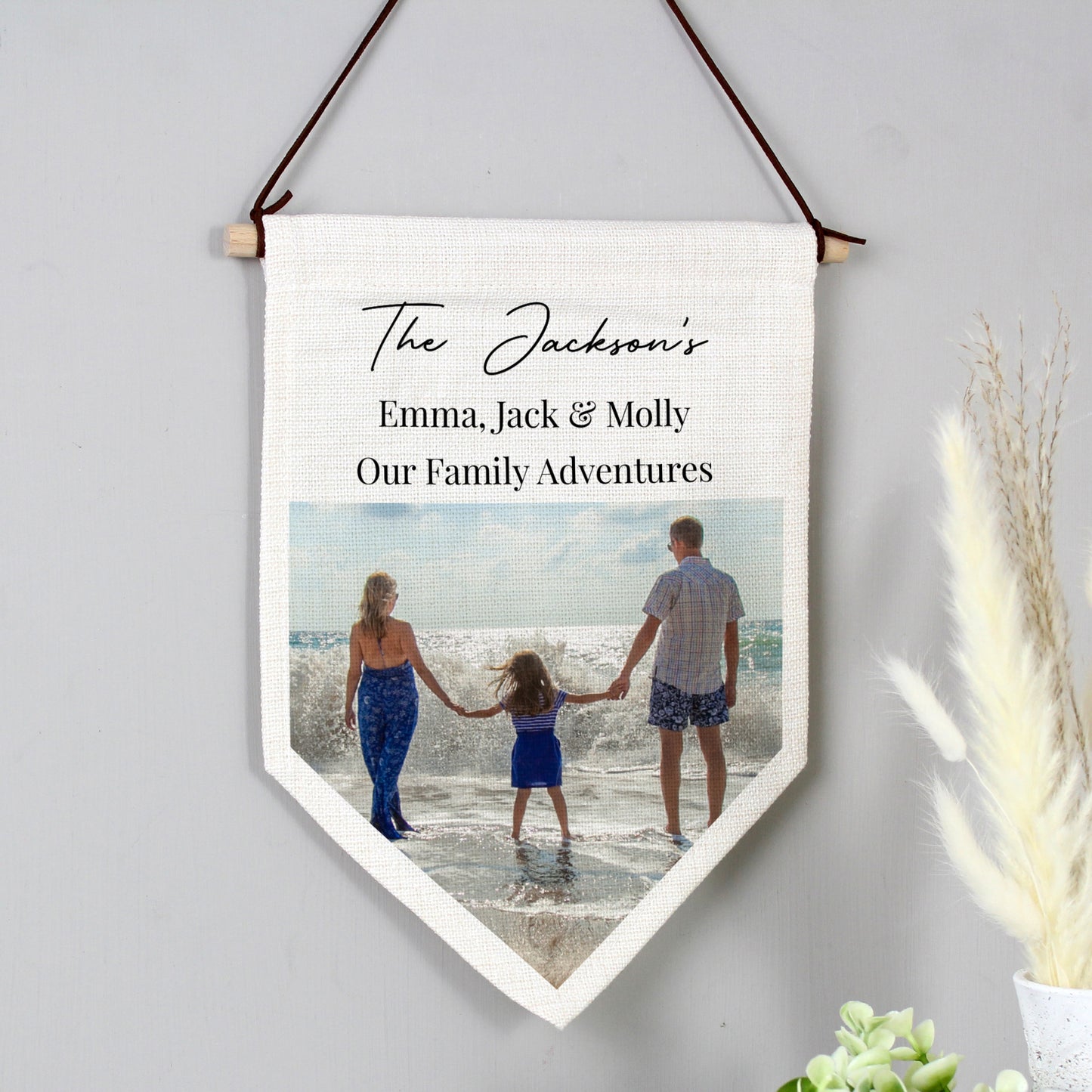 Personalised Photo Upload Banner Wall Art - MK&JD Gifts