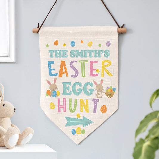 Personalised Easter Egg Hunt Hanging Sign - MK&JD Gifts