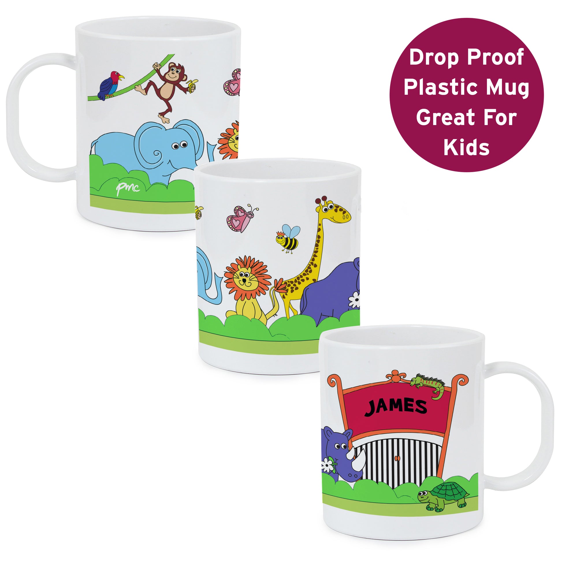 Personalised Zoo Plastic Mug - MK&JD Gifts
