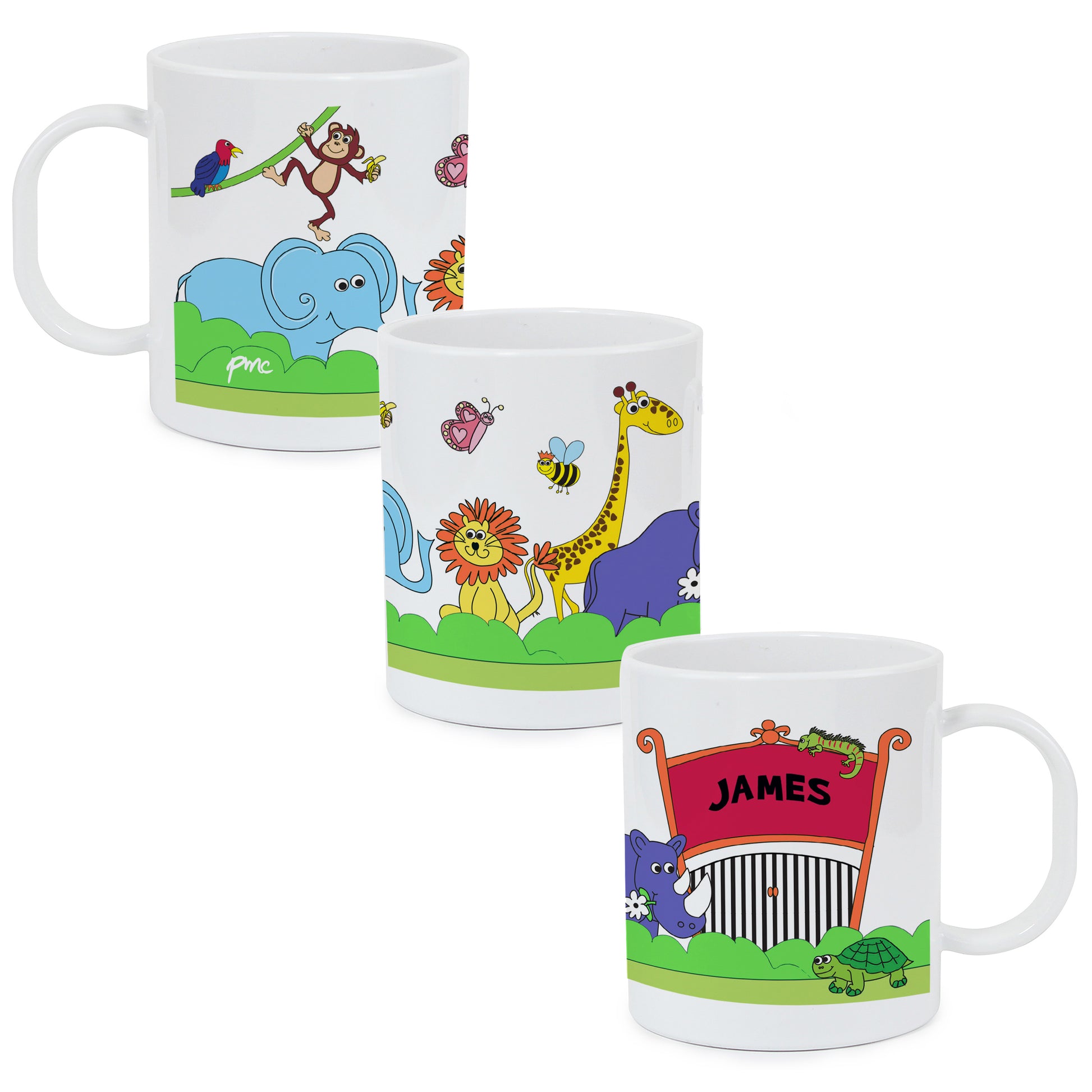 Personalised Zoo Plastic Mug - MK&JD Gifts