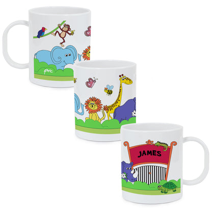 Personalised Zoo Plastic Mug - MK&JD Gifts