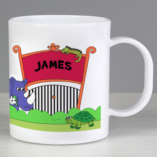 Personalised Zoo Plastic Mug - MK&JD Gifts