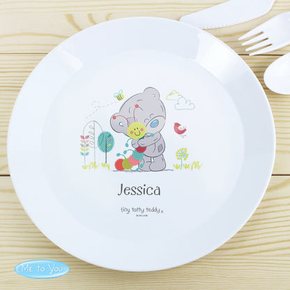 Personalised Tiny Tatty Teddy Cuddle Bug Plastic Plate - MK&JD Gifts
