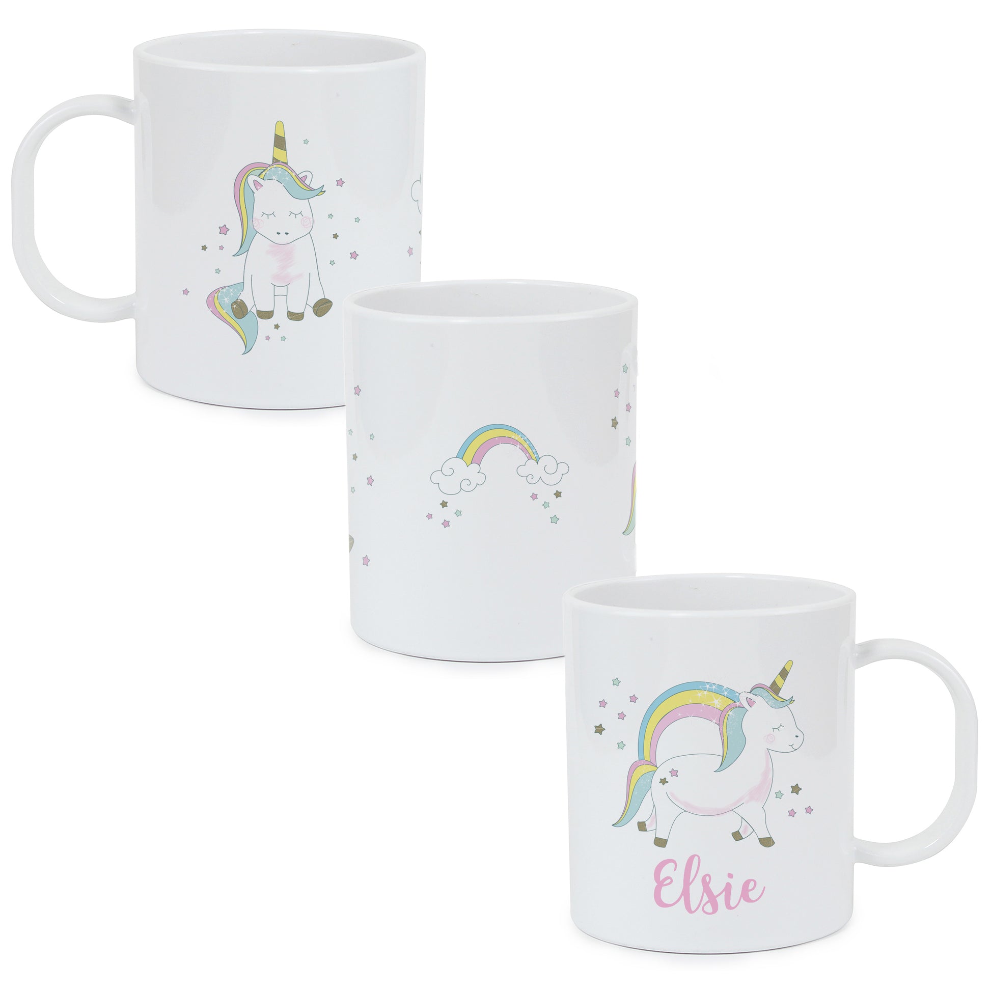 Personalised Baby Unicorn Plastic Mug - MK&JD Gifts