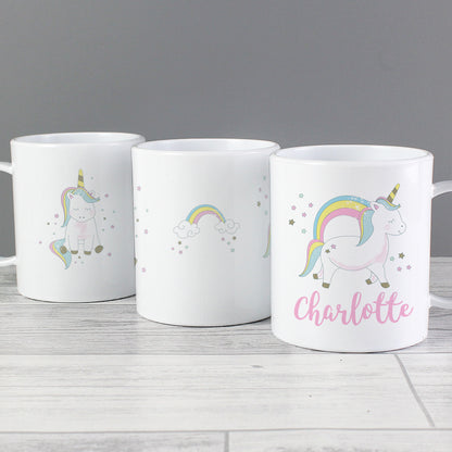 Personalised Baby Unicorn Plastic Mug - MK&JD Gifts