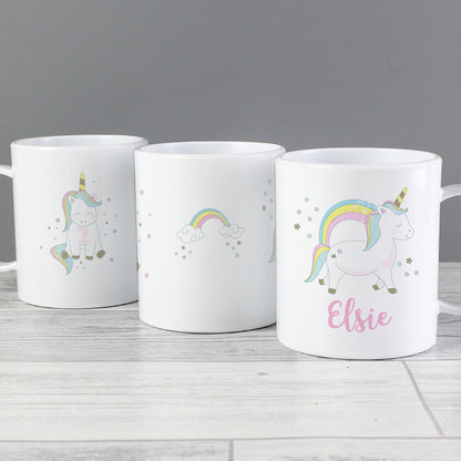 Personalised Baby Unicorn Plastic Mug - MK&JD Gifts