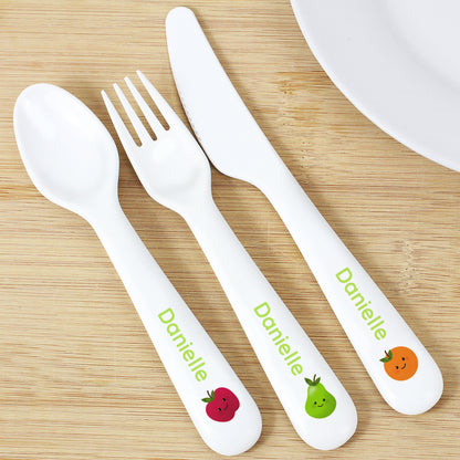 Personalised Healthy Eating Plastic Cutlery - MK&JD Gifts