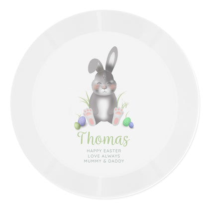 Personalised Easter Bunny Plastic Plate - MK&JD Gifts