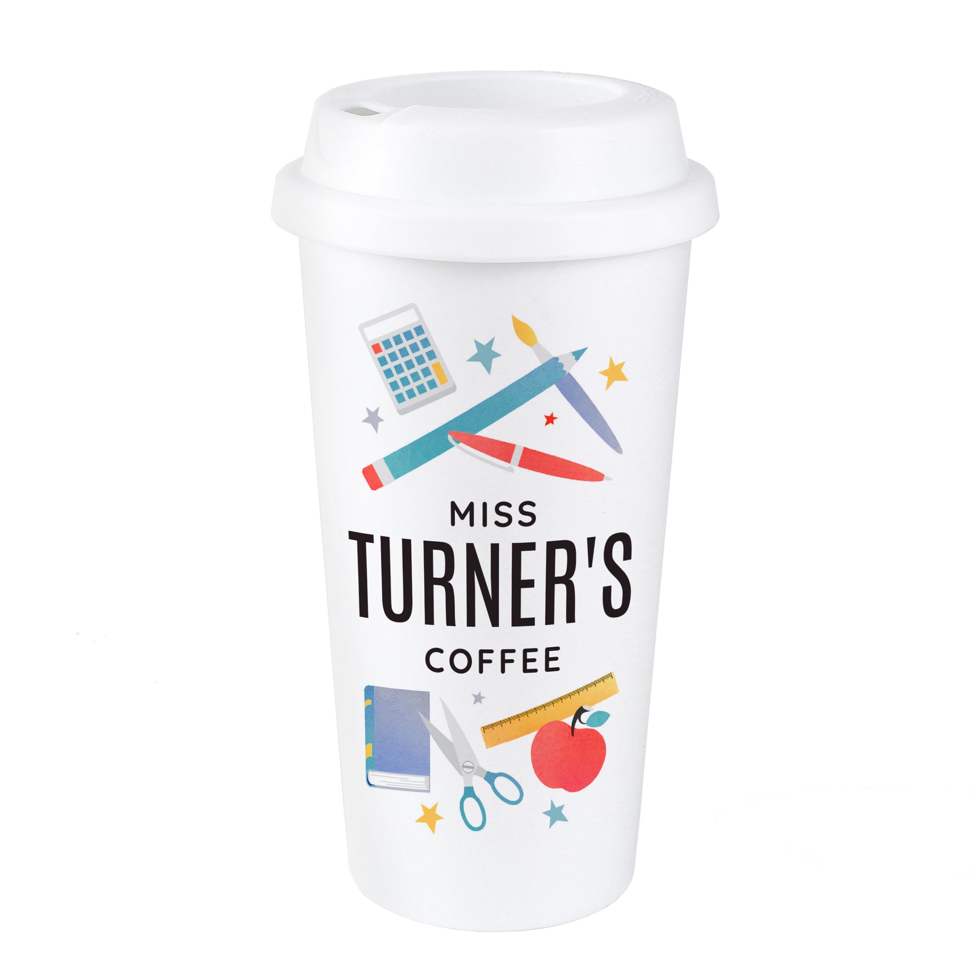 Personalised Teachers Insulated Reusable Eco Travel Cup - MK&JD Gifts