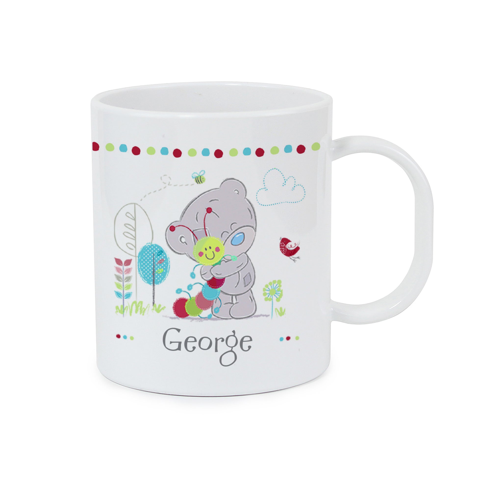 Personalised Tiny Tatty Teddy Cuddle Bug Plastic Mug - MK&JD Gifts