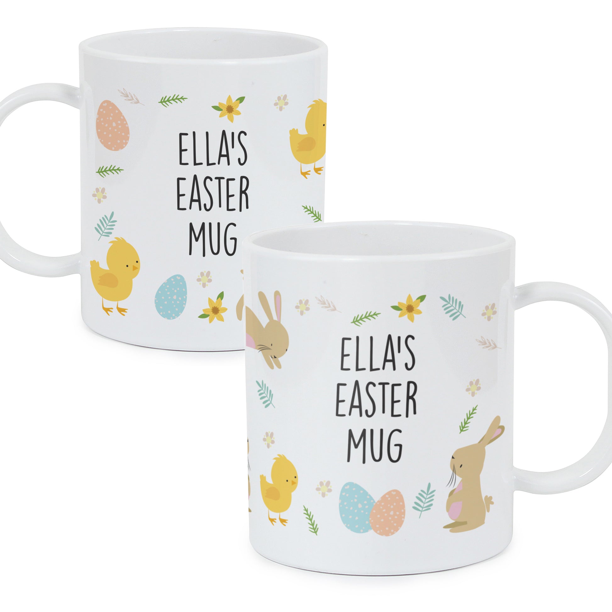 Personalised Easter Bunny Plastic Mug - MK&JD Gifts