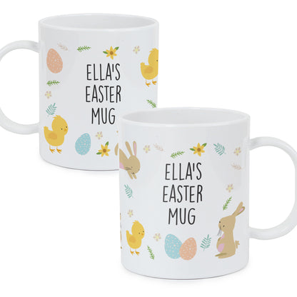 Personalised Easter Bunny Plastic Mug - MK&JD Gifts