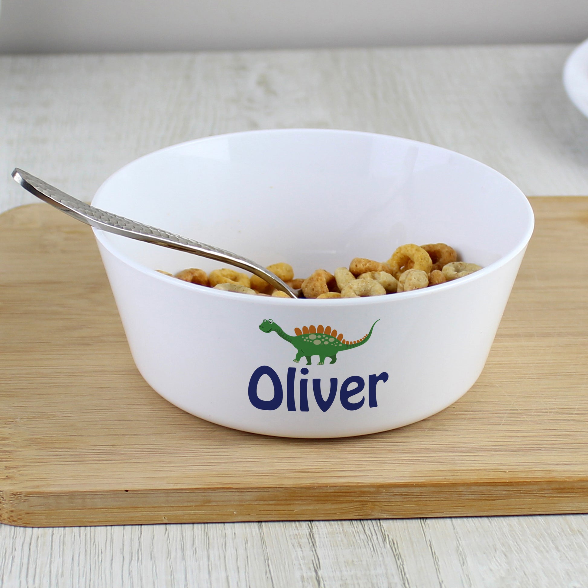 Personalised Dinosaur Plastic Bowl - MK&JD Gifts
