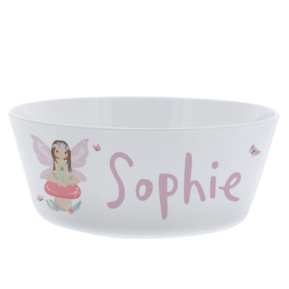 Personalised Toadstool Fairy Plastic Bowl - MK&JD Gifts