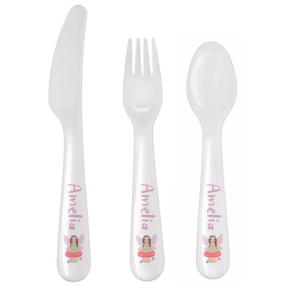 Personalised Toadstool Fairy Plastic Cutlery - MK&JD Gifts