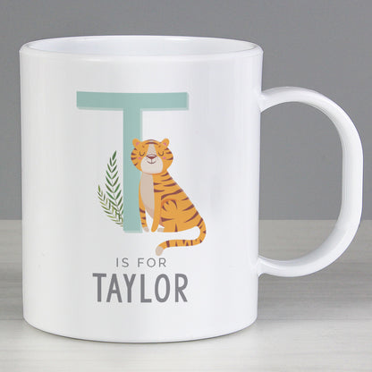 Personalised Animal Alphabet Plastic Mug - MK&JD Gifts