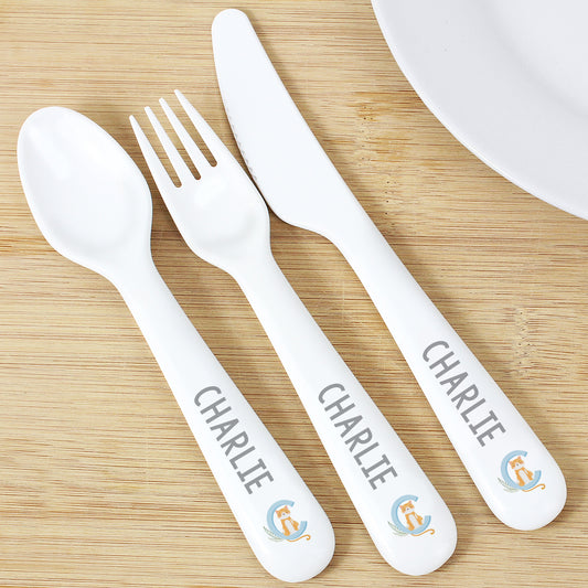 Personalised Animal Alphabet Plastic Cutlery - MK&JD Gifts