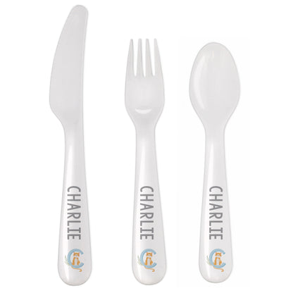 Personalised Animal Alphabet Plastic Cutlery - MK&JD Gifts