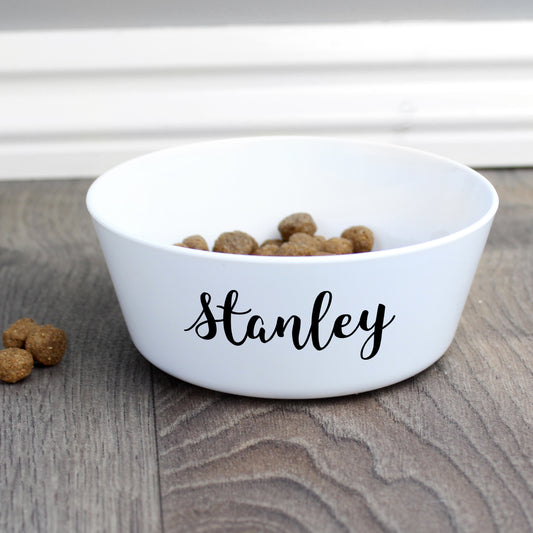 Personalised Name Plastic Cat Bowl - MK&JD Gifts