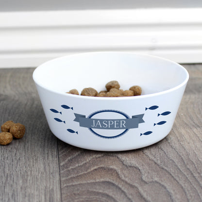 Personalised Fish Plastic Cat Bowl - MK&JD Gifts