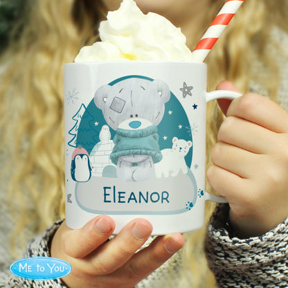 Personalised Winter Explorer Tiny Tatty Teddy Plastic Mug - MK&JD Gifts