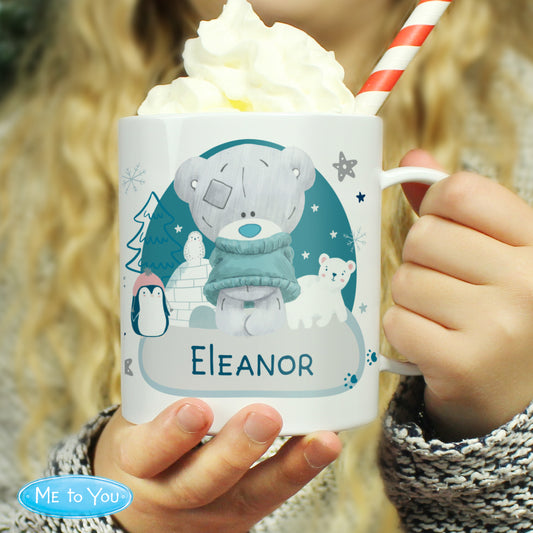 Personalised Winter Explorer Tiny Tatty Teddy Plastic Mug - MK&JD Gifts