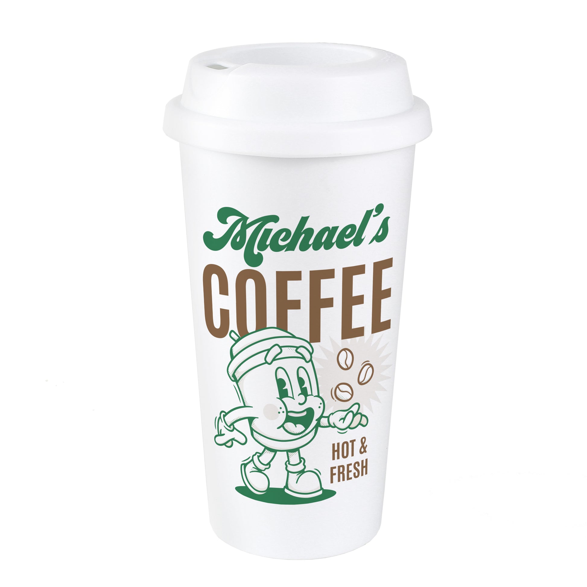 Personalised Coffee Travel Mug - MK&JD Gifts