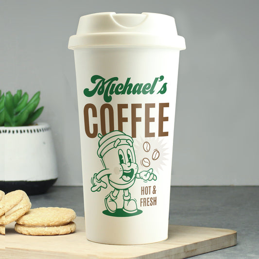 Personalised Coffee Travel Mug - MK&JD Gifts