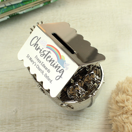 Personalised Christening Noahs Ark Money Box - MK&JD Gifts