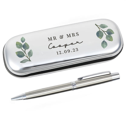 Personalised Botanical Pen and Box Set - MK&JD Gifts