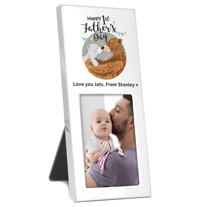 Personalised 1st Fathers Day Daddy Bear 2x3 Photo Frame - MK&JD Gifts