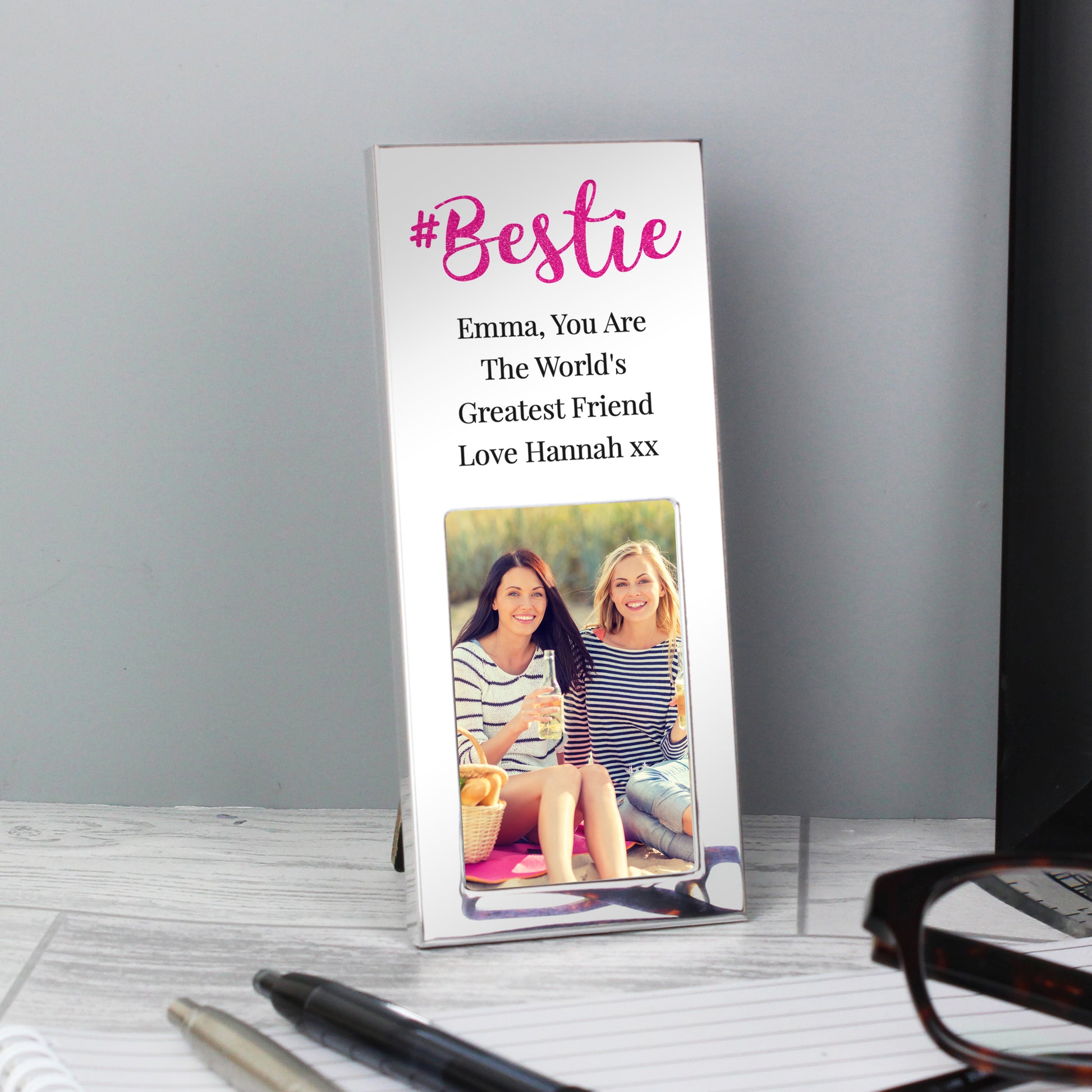 Personalised #Bestie 2x3 Photo Frame - MK&JD Gifts