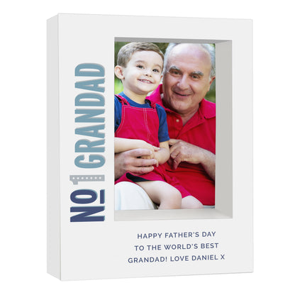 Personalised No.1 5x7 Box Photo Frame - MK&JD Gifts