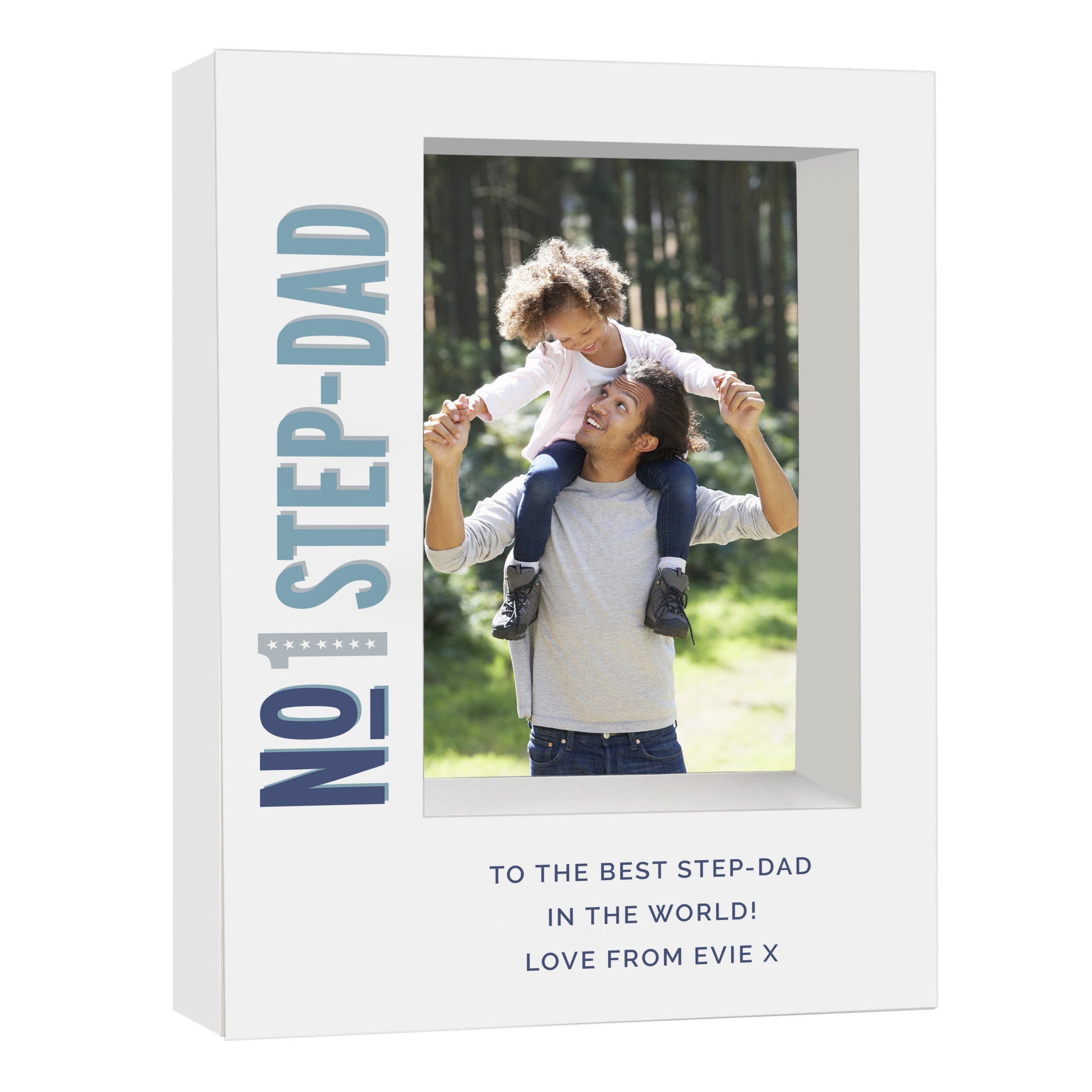 Personalised No.1 5x7 Box Photo Frame - MK&JD Gifts