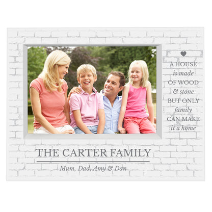 Personalised Family 5x7 Landscape Box Photo Frame - MK&JD Gifts