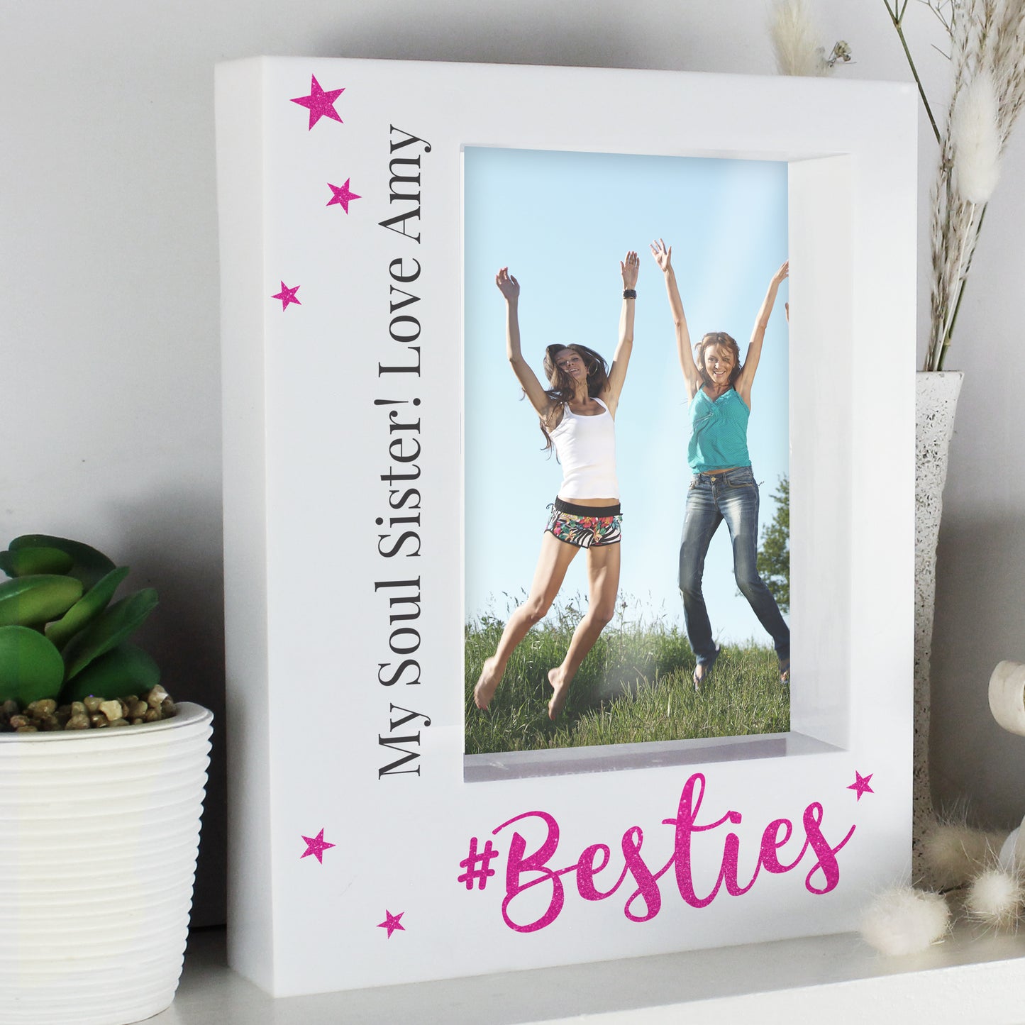 Personalised Besties 5x7 Box Photo Frame - MK&JD Gifts